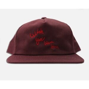 Travis Scott "Wish You Were Here"‎ maroon hat